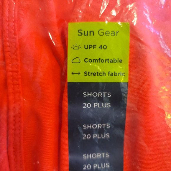 Tek Gear Girls Running Shorts Day Glow Orange/Pink Plus Size 20 JJ3259 - Picture 5 of 5